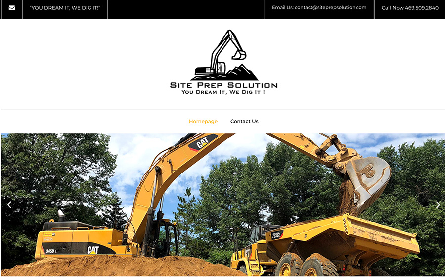 Maximum Velocity Partners - Site Prep Solution Website